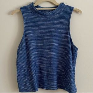 Anthropologie Knit Blue Tank